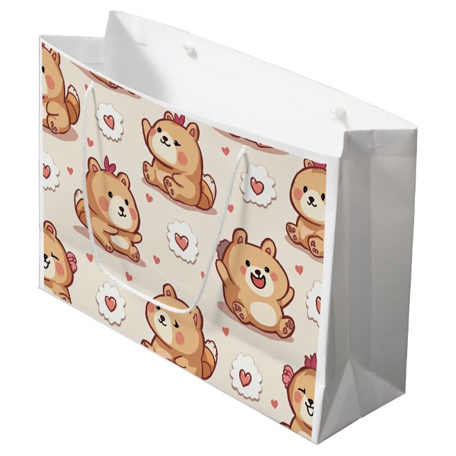 bear shopping bag (Front Angled)