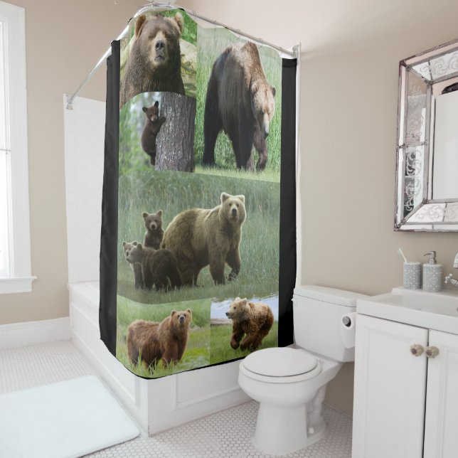 Bear Shower Curtain (In Situ)