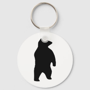 Bear Silhouette Key Ring