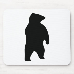Bear Silhouette Mouse Pad