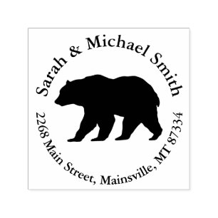 Bear Silhouette Self-inking Stamp