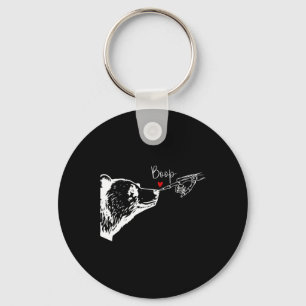 Bear Skeleton Boop Bear Funny Halloween Girl Men W Key Ring