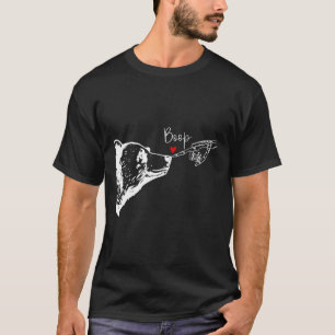 Bear Skeleton Boop Bear Funny Halloween Girl Men W T-Shirt