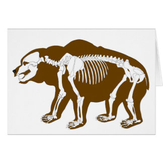 Bear skeleton card
