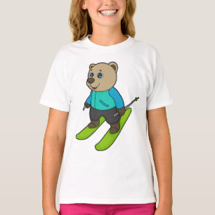 Bear Skier Ski T-Shirt