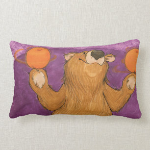 Bear Spinning Oranges / Pillow