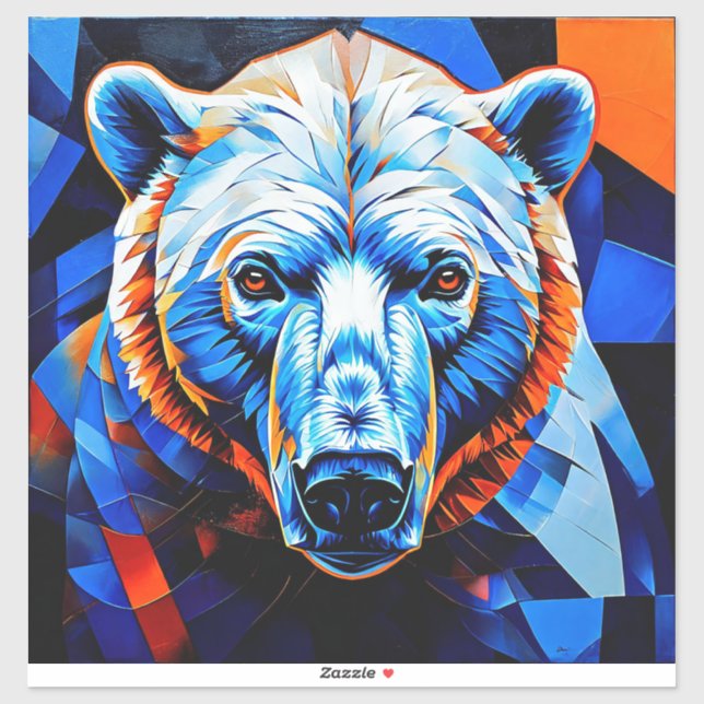 Bear Stained Glass (Sheet)