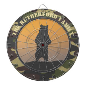 Bear Standing and Camo Dart Board