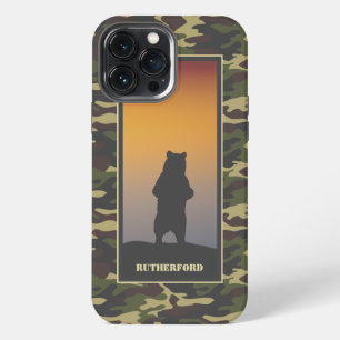 Bear Standing and Camo iPhone 13 Pro Max Case