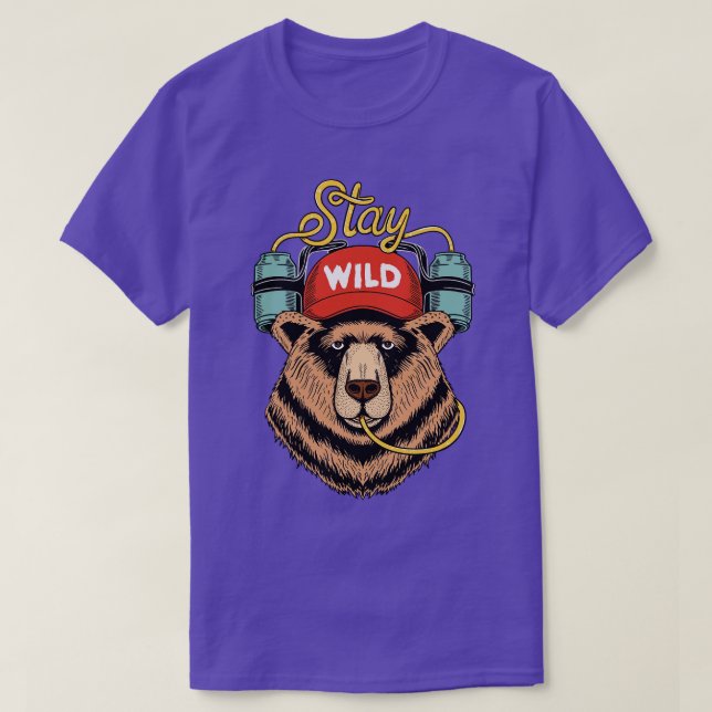 Bear stay wild T-Shirt (Design Front)