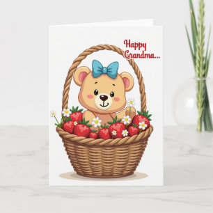Bear Strawberry Basket Mother Card
