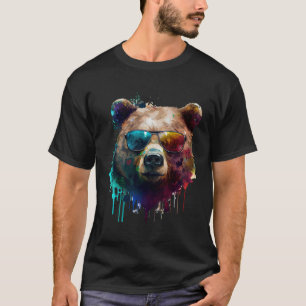 Bear sunglasses glasses vacation party  bear fan T-Shirt