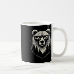 Bear Sungles Nature Scene Art Design For Women And Coffee Mug