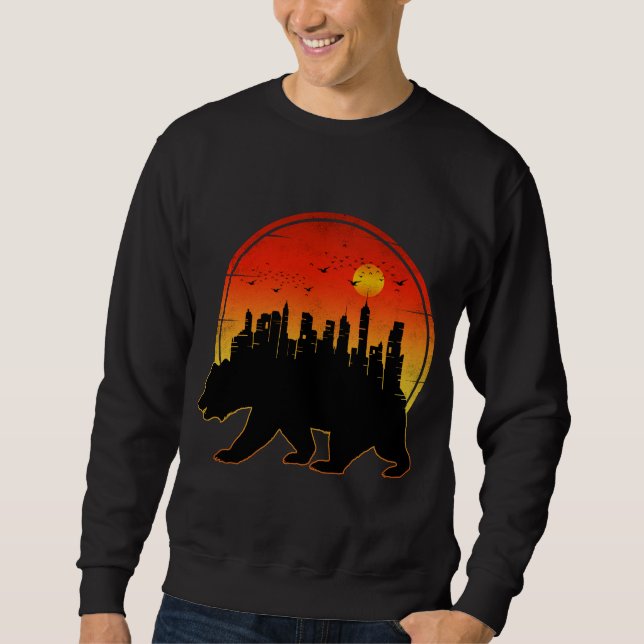 Bear Sunset City Sweatshirt (Front)