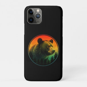 Bear sunset nature animal wildlife iPhone 11 pro case