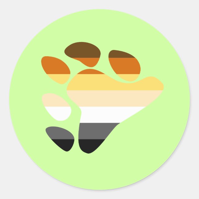 Bear Symbol Classic Round Sticker (Front)