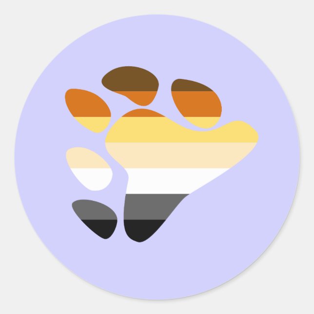 Bear Symbol Classic Round Sticker (Front)