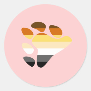 Bear Symbol Classic Round Sticker