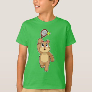 Bear Tennis Tennis ball T-Shirt