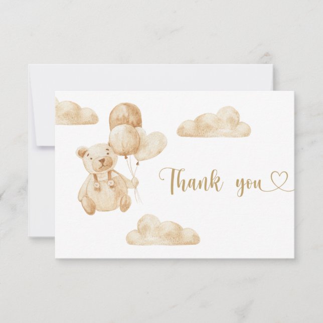 Bear thank you card (Front)