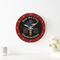 Bear the Cross - Rebuild the Nation Wall Clock