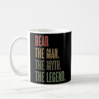 BEAR the Man the Myth the LEGEND FUNNY Mens Boys Coffee Mug