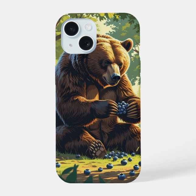 Bear Themed  iPhone 15 Case (Back)