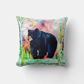 Bear throw pillow
