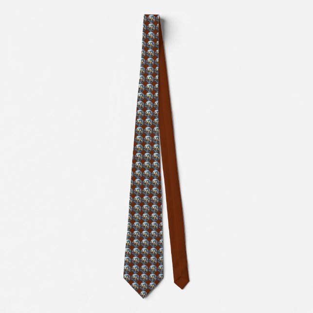 Bear Ties Native Art Polar Bear Neckties Custom (Front)