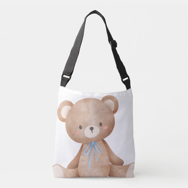 Bear Tote- Gift- Kids Crossbody Bag (Front)
