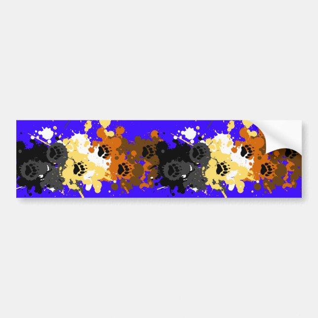 bear tracks bumper sticker (Front)