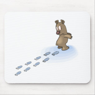 Bear Tracks Mouse Pad