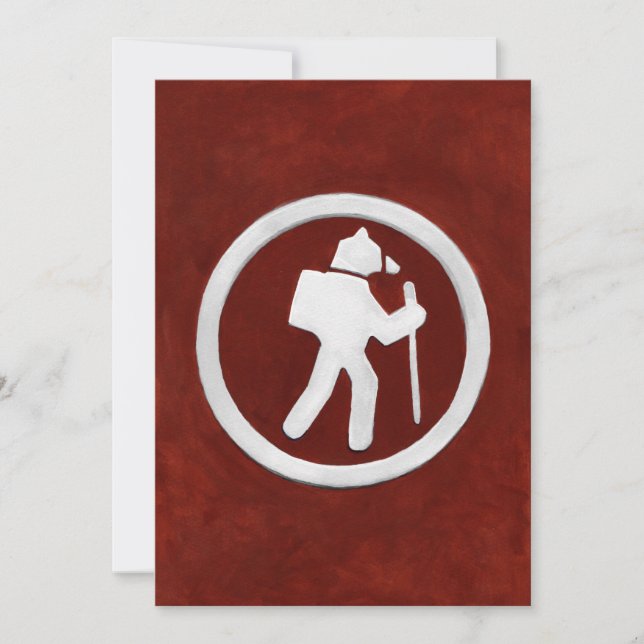 Bear Trail Marker Thank You Card (Front)