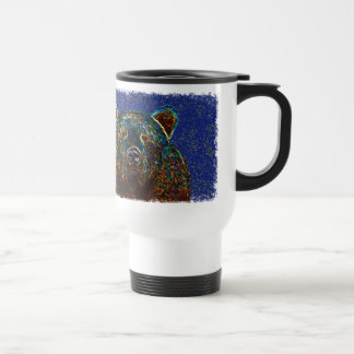 Bear Travel Mug: Starry Background Travel Mug