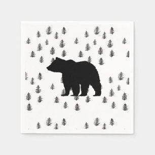 Bear Trees Wilderness Mountain Napkin