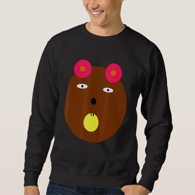 Bear Ugly  Love Family Animals Ger Sweatshirt (Front)