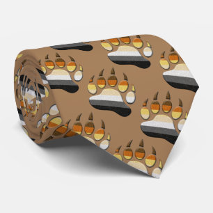 Bear - Ursine bear claw symbol Tie