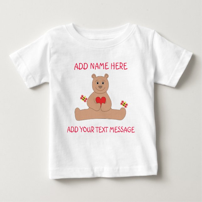 Bear Valentine Infant T-shirt (Front)