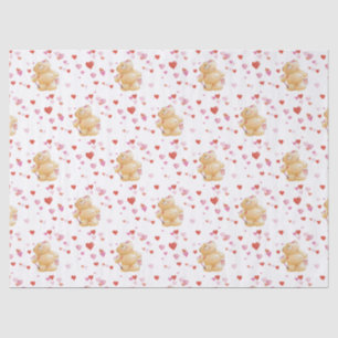 Bear Valentine's Day Tissue Paper