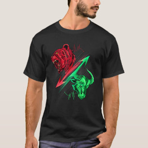 Bear Vs. Bull Stock Chart Analysis Cryptocurrency  T-Shirt