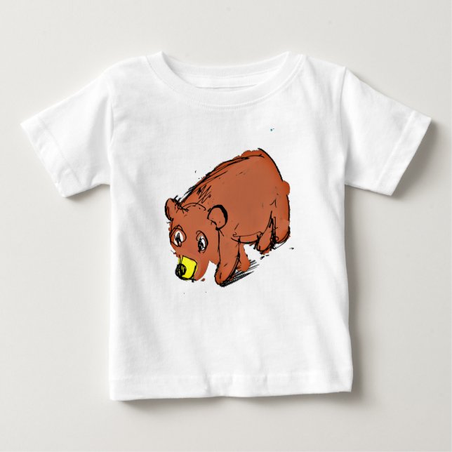 Bear Walking Baby T-Shirt (Front)