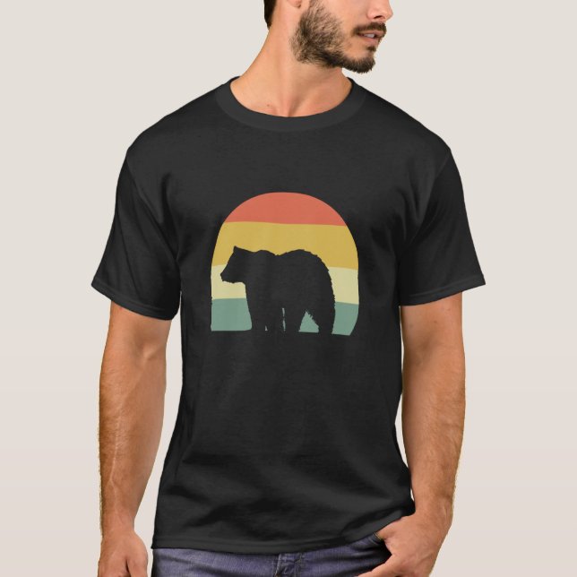 Bear Walking Zoologist T-Shirt (Front)