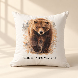 Bear Watch Mountain Den Accent Cushion