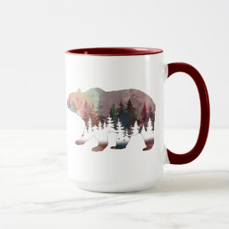 Bear Watercolor Multicolor Wild Life Mug