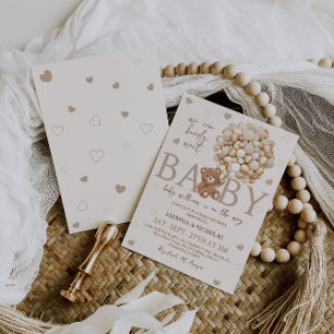 Bear We Can Bearly Wait Baby Shower Invitation