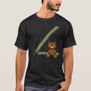 Bear Wearing Seat Belt Safety Kids Children T-Shirt