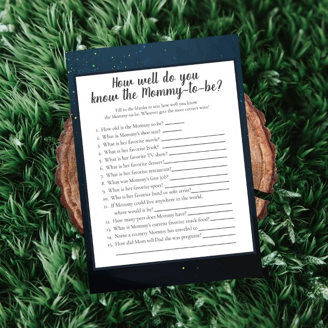 Bear Who Knows Mummy Best Baby Shower Game Invitation (Creator Uploaded)