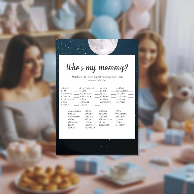 Bear Who's My Mummy Baby Shower Game Invitation (Creator Uploaded)