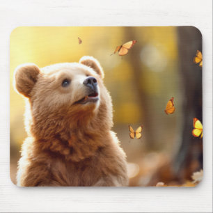 Bear Wild Animal Tranquil Peaceful Mouse Pad