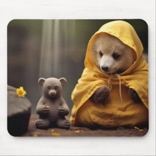 Bear Wild Animal Tranquil Peaceful Mouse Pad